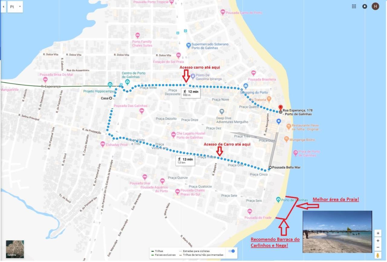 ótima Localização Casa, 7 Quartos-porto De Galinhas 900m Piscinas Naturais Сasa de vacaciones *